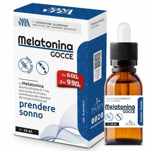 Sanavita Melatonina Coadiuvante Sonno Gocce 15 ml