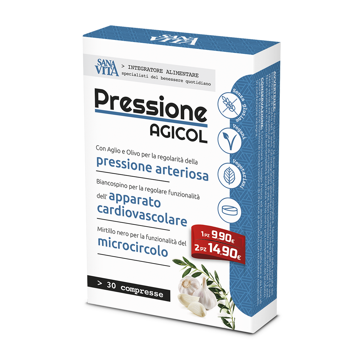 Sanavita pressione agicol30 compresse