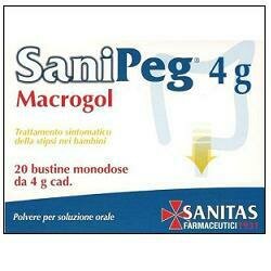Sanipeg macrogol polvere per soluzione orale 20 bustine 4 g