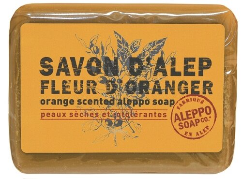 Sapone di aleppo fiori d'arancio savon d'alep fleur d'oranger aleppo soap 100 g
