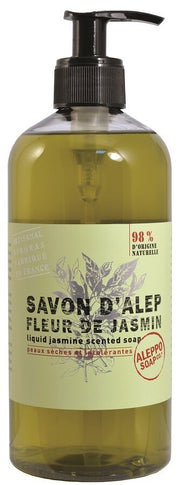 Sapone di aleppo liquido gelsomino savon d'alep liquide fleur de jasmin aleppo soap 500 ml