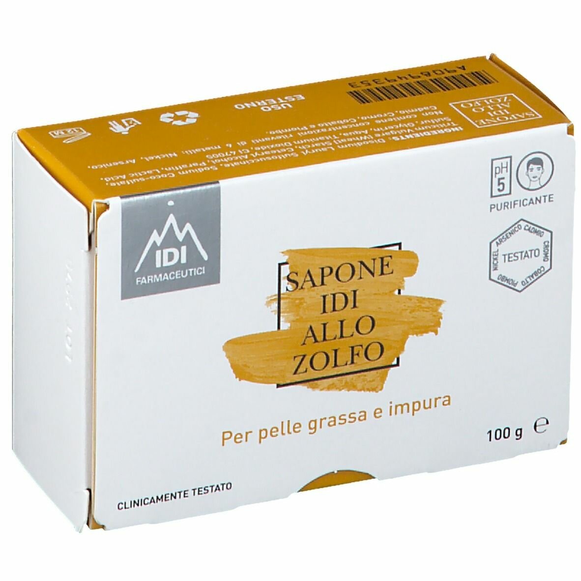 Sapone idi allo zolfo per pelle grassa 100 g