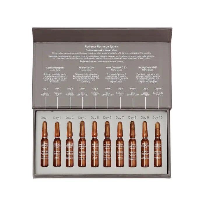 Sarah chapman skinesis radiance recharge system 10 fiale