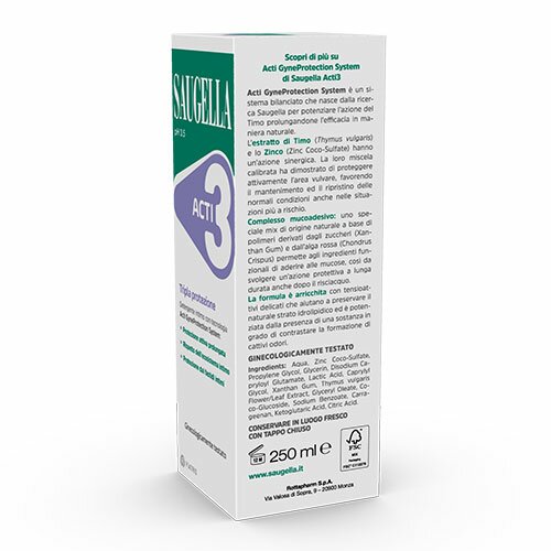 Saugella ACTI3 Detergente Intimo Tripla Protezione 250 ml