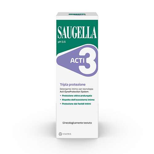 Saugella ACTI3 Detergente Intimo Tripla Protezione 250 ml