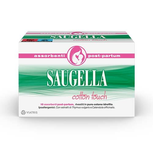 Saugella Cotton Touch Assorbente Post Parto 10 Pezzi