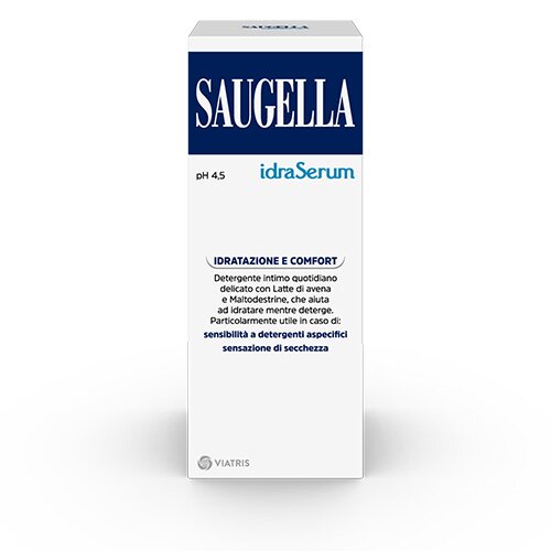 Saugella Idraserum Detergente Intimo Emolliente Idratante 200 ml