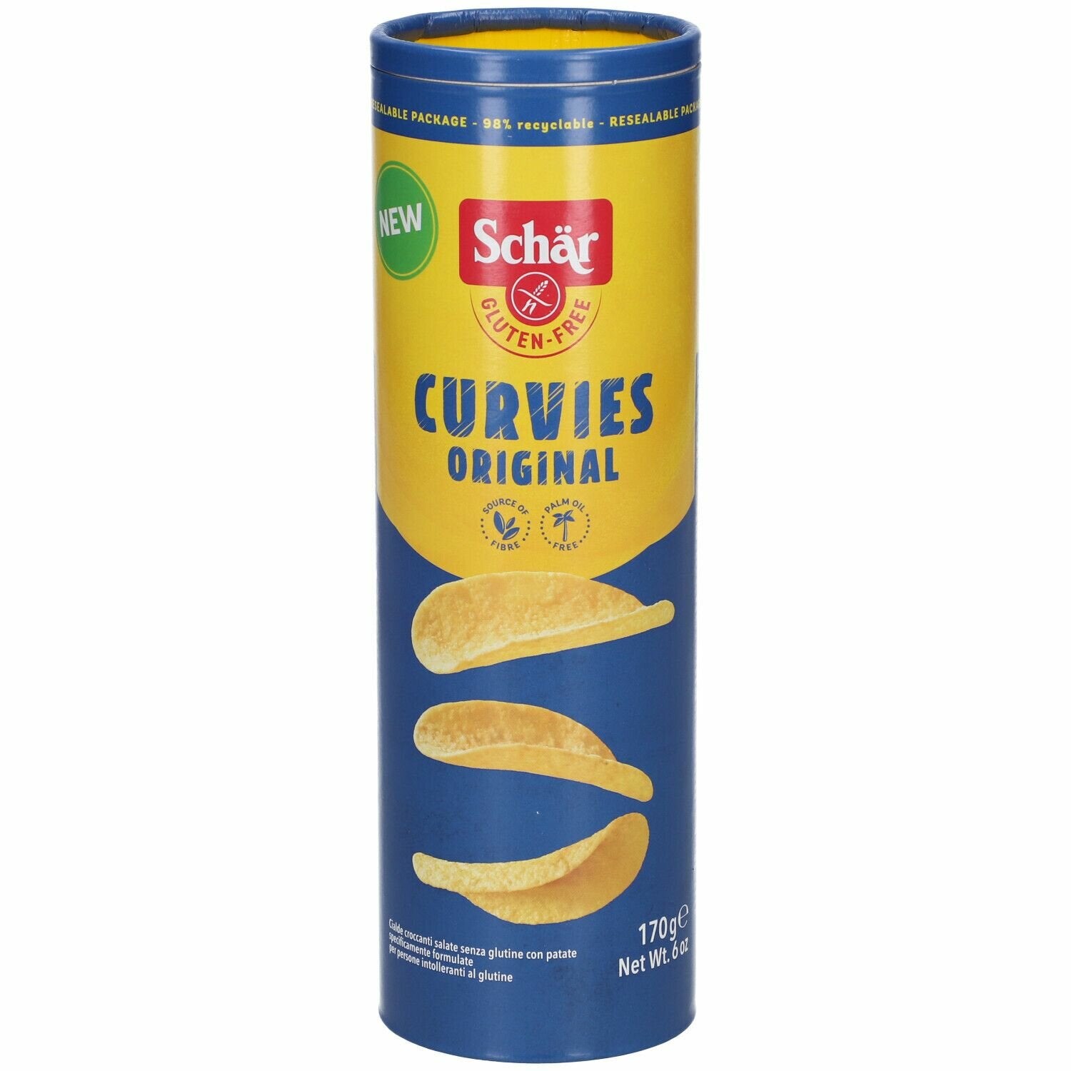 Schar curvies original croccanti chips di patate 170 g