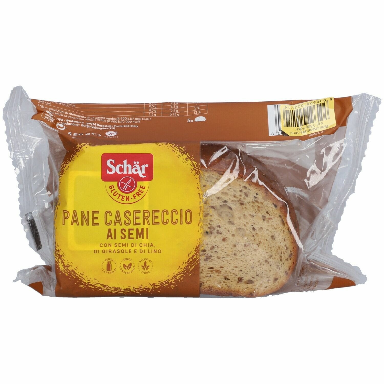 Schar pane casereccio ai semi 250 g senza glutine