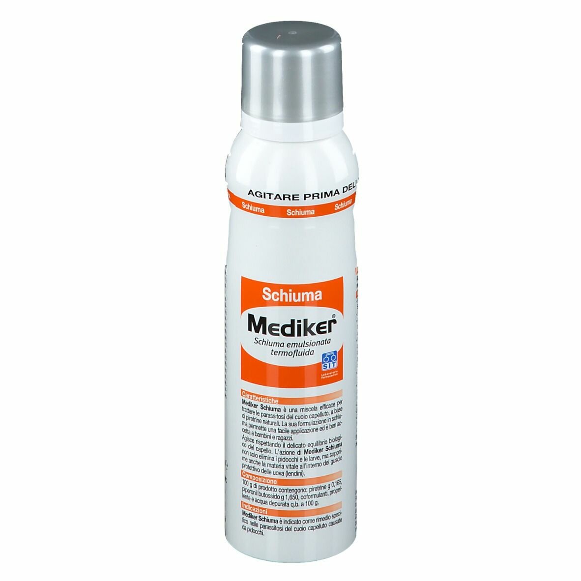 Schiuma antiparassitaria antipediculosi mediker 100ml