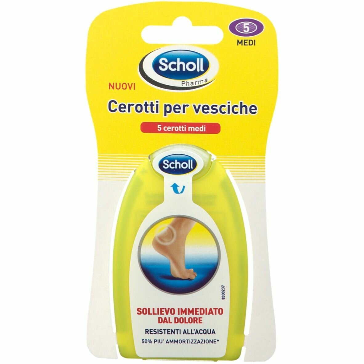 Scholl Cerotti protettivi per vesciche 5 pezzi medi