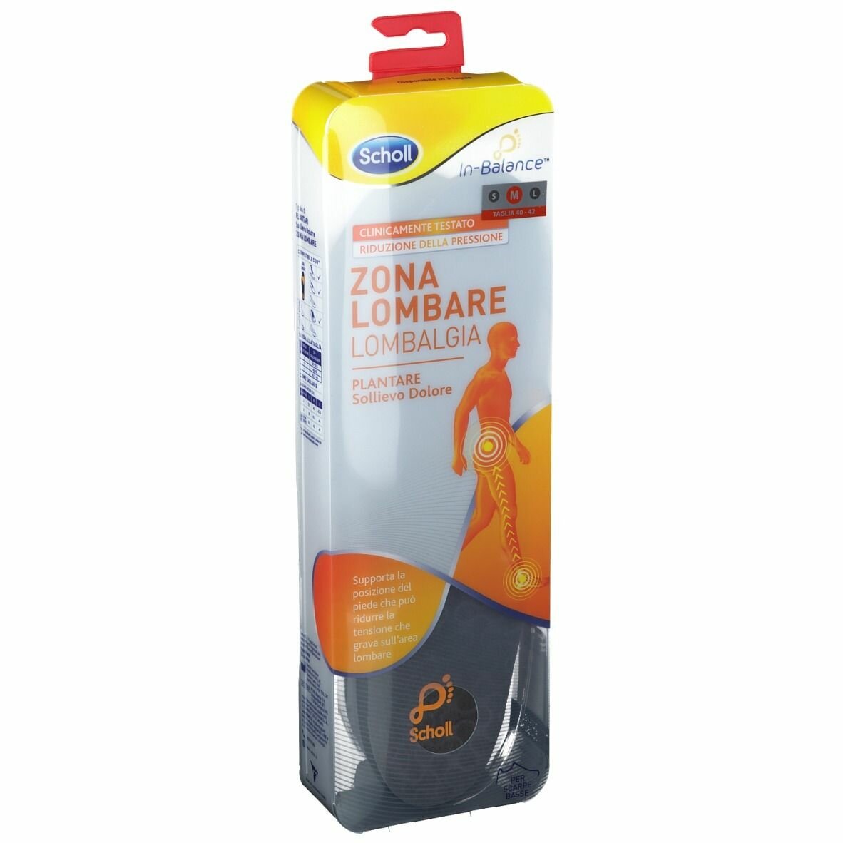 Scholl plantare lombare m 2 pezzi