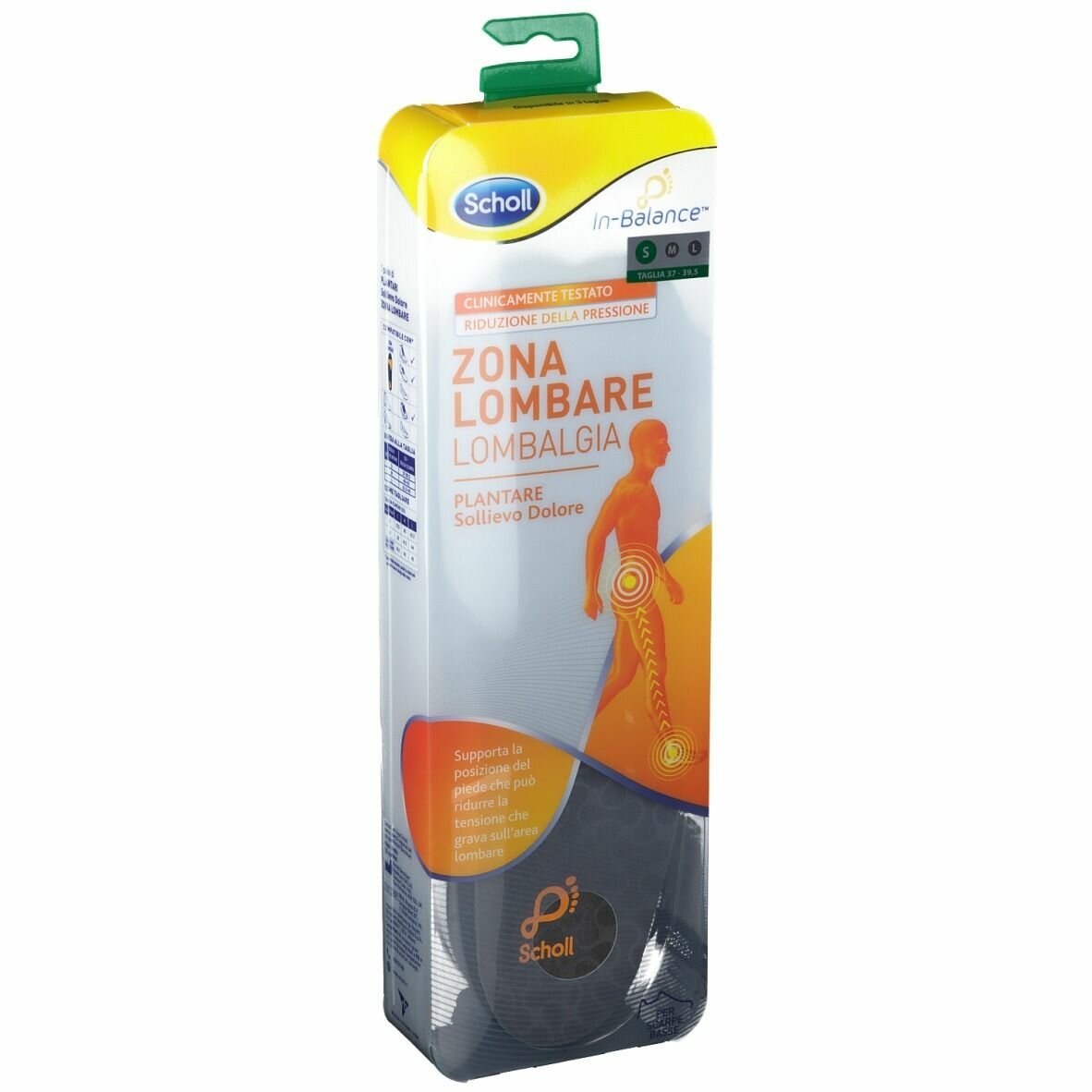 Scholl plantare lombare s 2 pezzi