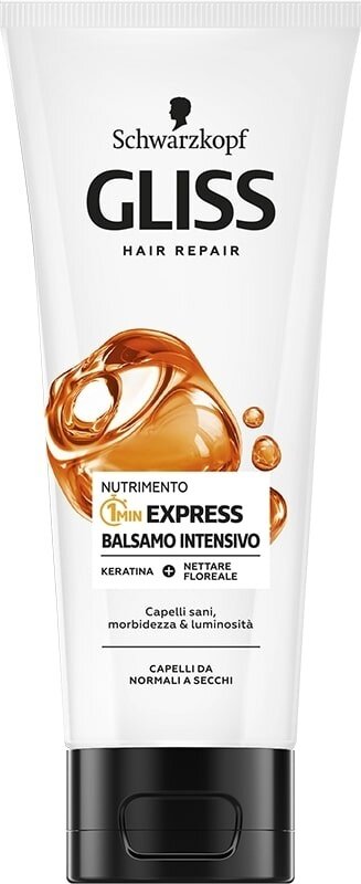 Schwarzkopf gliss balsamo intensivo 1 minuto express nutrimento 200 ml