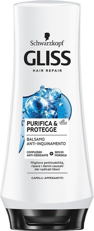 Schwarzkopf gliss balsamo purifica & protegge 200 ml