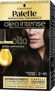 Schwarzkopf palette oleo intense colorazione permanente 2-10 castano scuro 173g