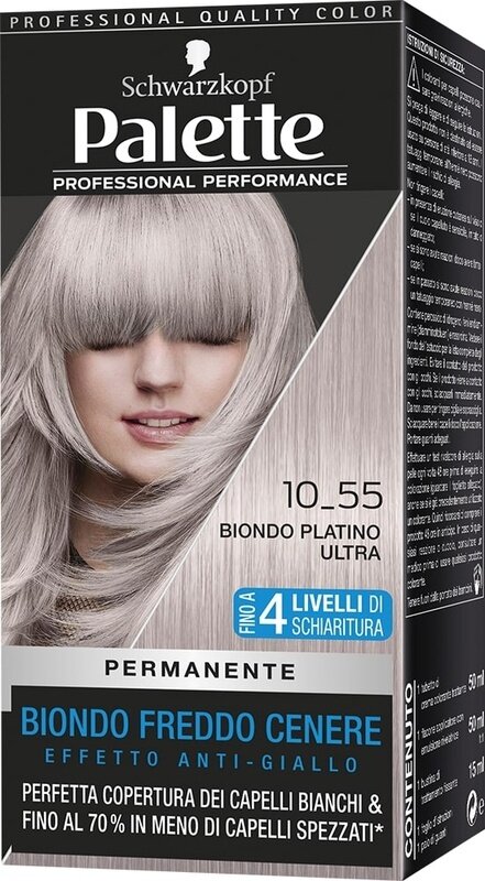 Schwarzkopf palette professional performance cool blonds tonalita' 10-55 170 g