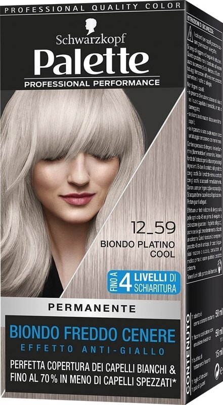 Schwarzkopf palette professional performance cool blonds tonalita' 12-59 170 g