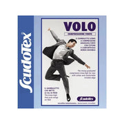 Scudotex gambaletto uomo cotone compressione leggera nero cod.458 misura 5 (xl)