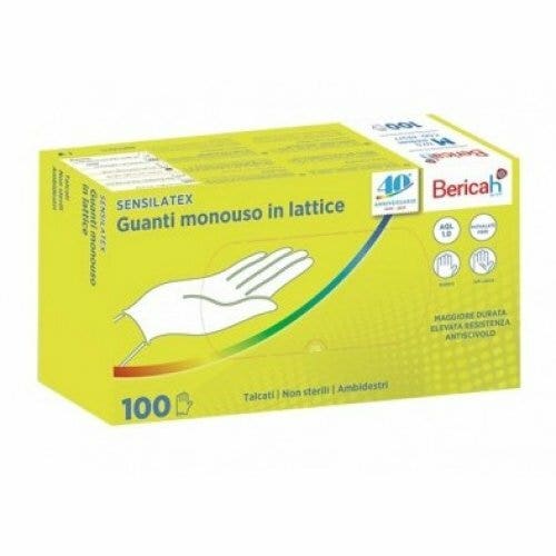 Sensilatex guanti in lattice monouso taglia l 100 pezzi