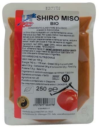 Shiro miso bianco dolce bio 250 g