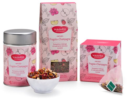 Silver tin fragole/champagne 100 g