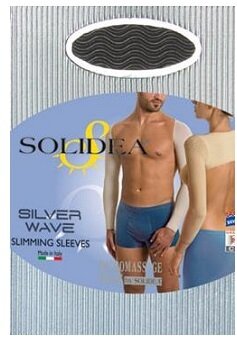 Silver wave slimming sleeves champagne l