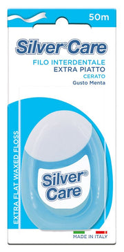 Silvercare filo interdentale extra piatto 50 m