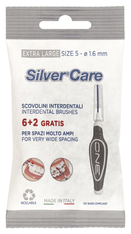 Silvercare scovolino interdentale one 8 extra large size 5
