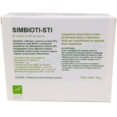 Simbioti-sti, integratore per la flora batterica 60 capsule