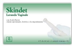 Skindet lavanda vaginale 4 flaconi 140 ml + 4 cannule monouso in blister