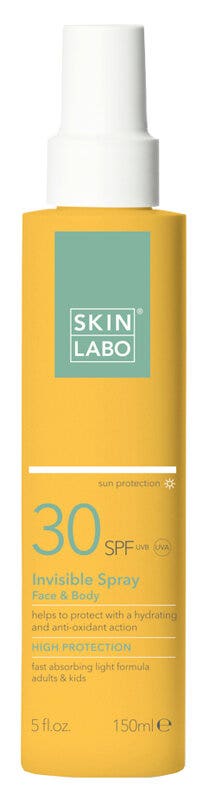 Skinlabo spray solare invisibile viso e corpo 150ml spf30
