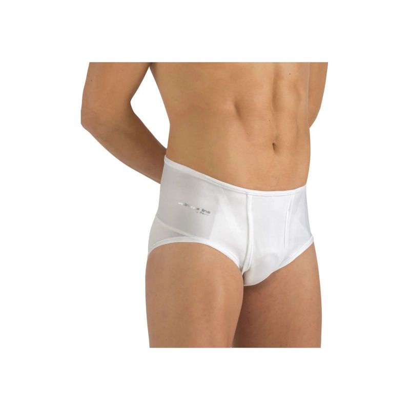 Slip uomo wellness 650 ernia forte bianco 80 cm