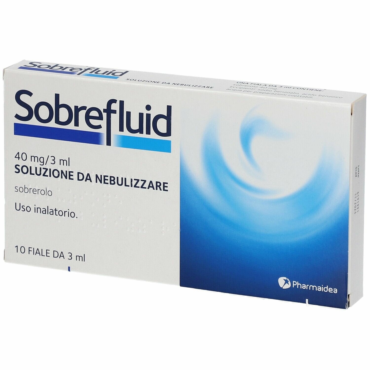 Sobrefluid 40mg / 3ml Soluzione da Nebulizzare per Raffreddore 10 fiale