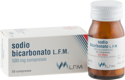 Sodio bicarbonato 500 mg lfm 50 compresse