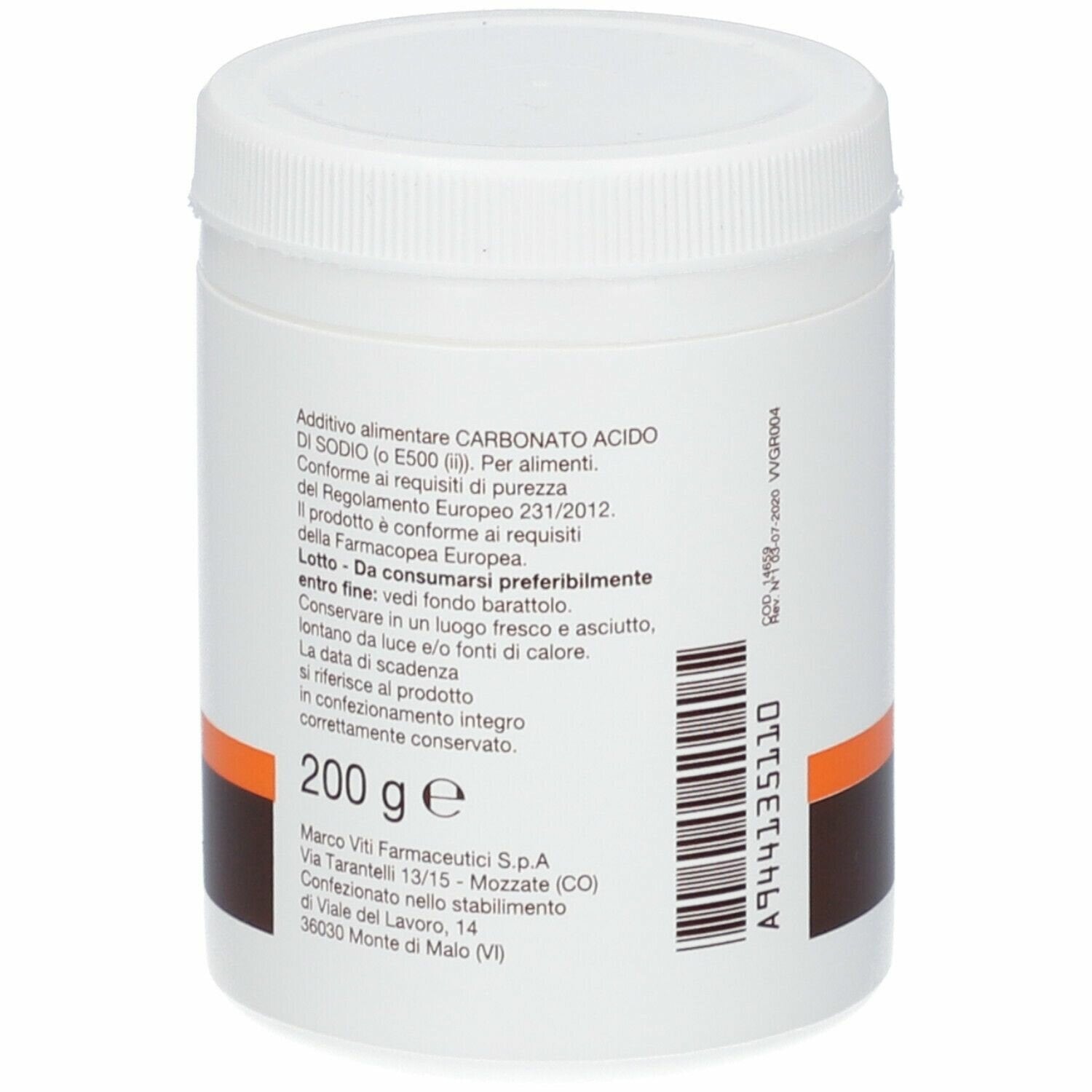 Sodio bicarbonato viti 200g