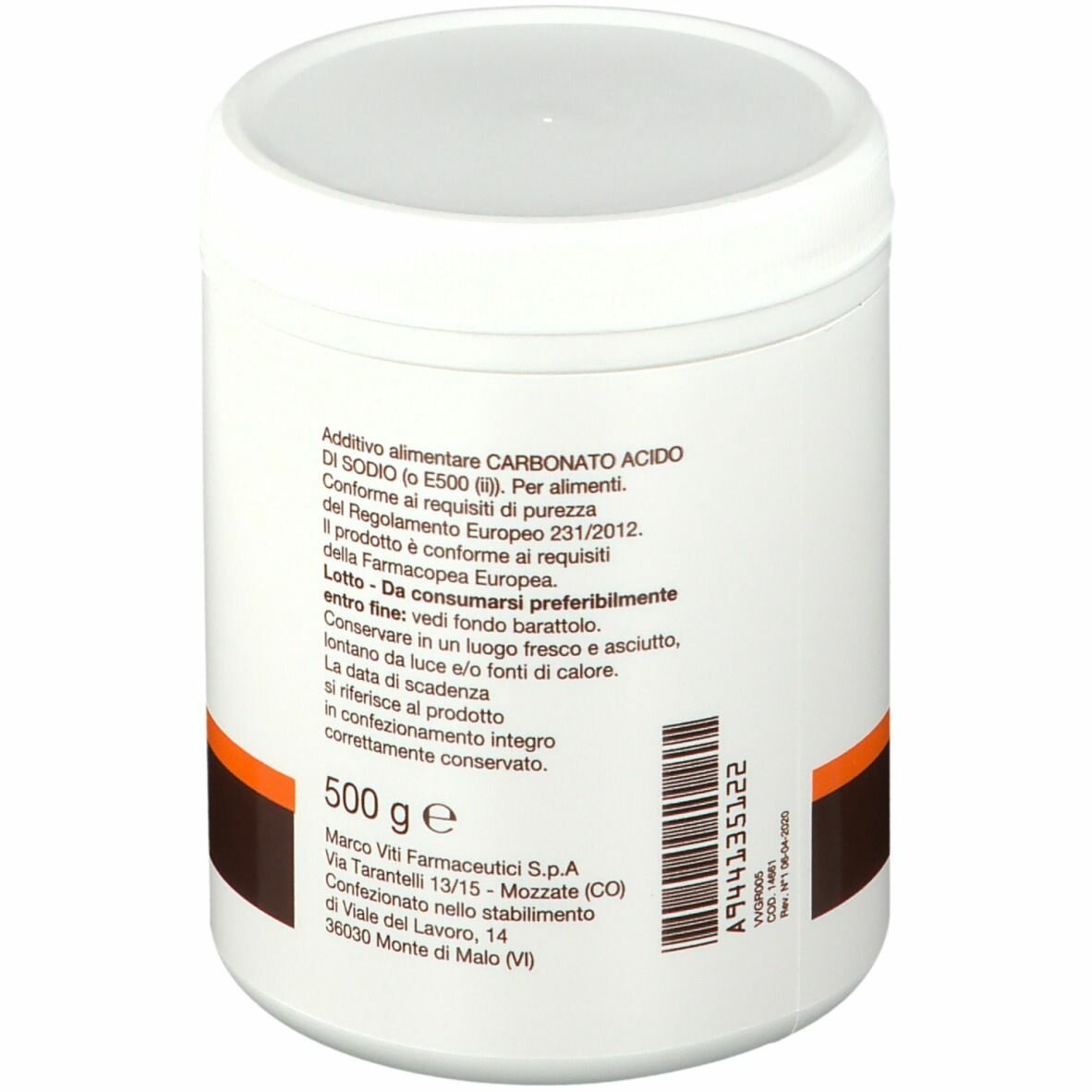Sodio bicarbonato viti 500g