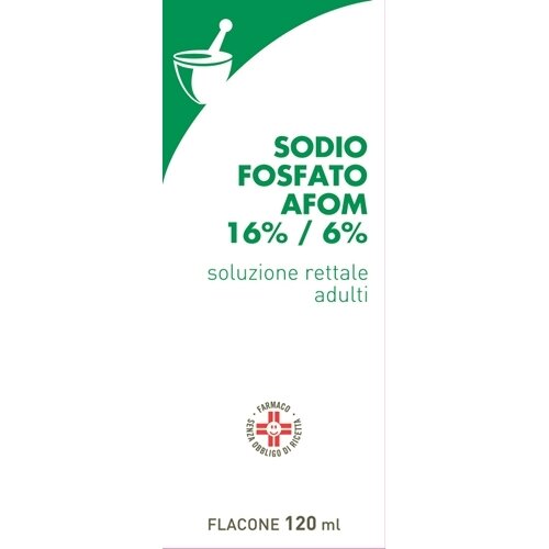 Sodio Fosfato Afom Stitichezza Soluzione rettale con Cannula 120 ml