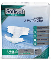 Soffisof air dry super pannolone a mutandina taglia l 15 pezzi