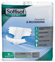 Soffisof air dry super pannolone a mutandina taglia xl 15 pezzi