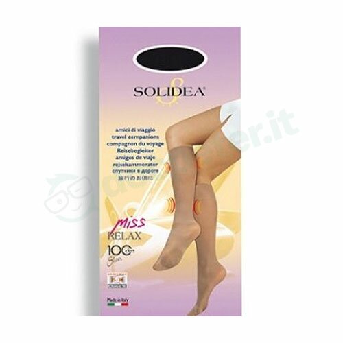 Solidea Miss Relax 100 DEN Gambaletto Compressivo Colore Nero Taglia 2 M