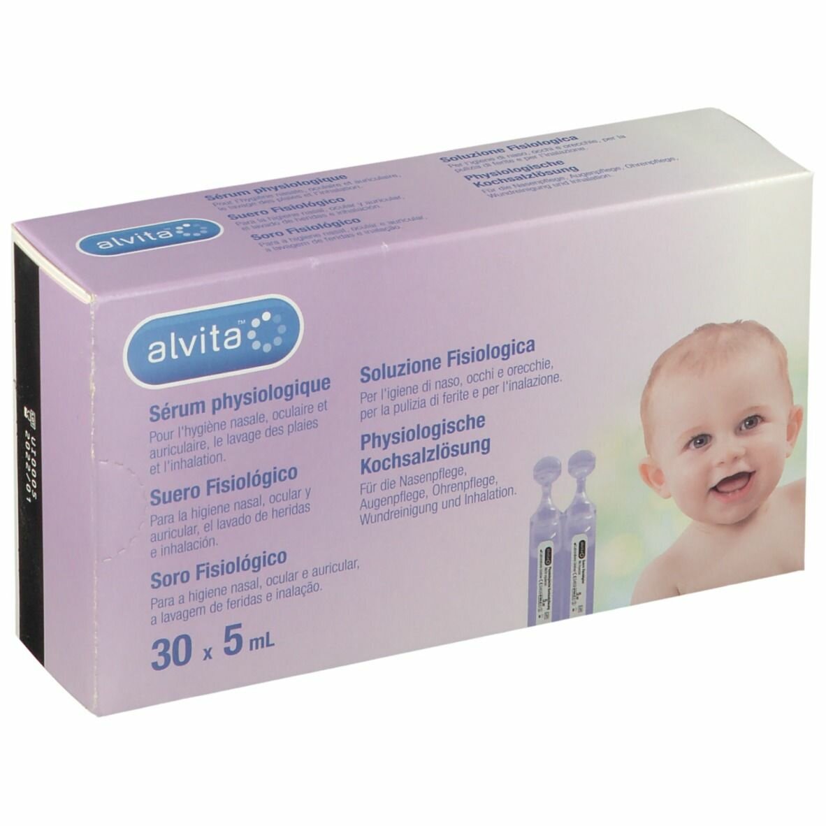 Soluzione salina alvita 30 fiale da 5 ml