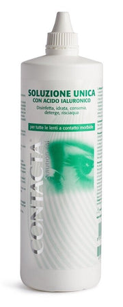 Soluzione unica con acido ialuronico per lenti a contatto contacta solution 360ml