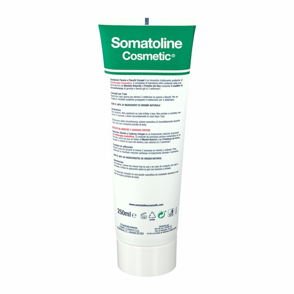Somatoline cosmetic snel p/f cryogel 250ml