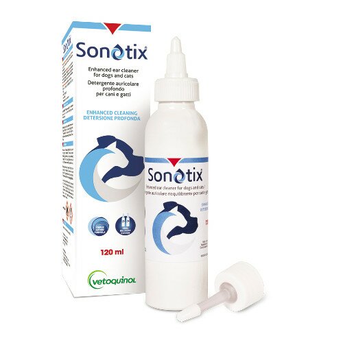 Sonotix Detergente Auricolare Cani e Gatti flacone 120 ml