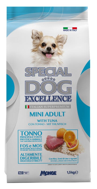 Special dog excellence cibo secco tonno per cani adulti taglia mini 15kg