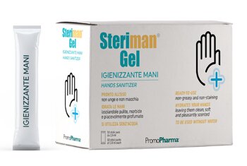 Steriman gel 70 igienizzante mani 50 stick da 2,8 ml