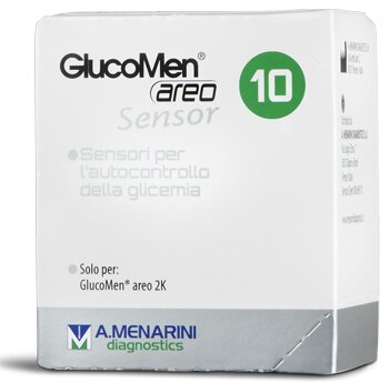 Strisce glucomen areo sensor analisi del glucosio 10 pezzi