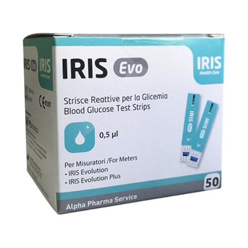 Strisce misurazione glicemia iris evo 50 pezzi