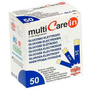Strisce misurazione glicemia multicare in glucosio elettrodo50 pezzi